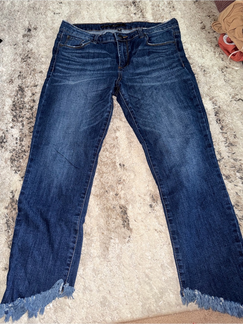 STS Blue Emma Ankle Skinny Jeans Size 31 Frayed Hem